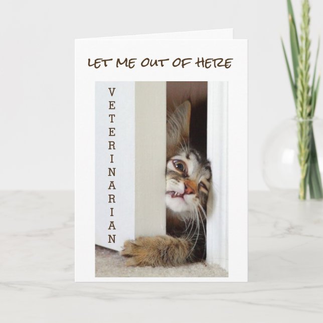 I WANT TO SAY **HAPPY BIRTHDAY** "VETERINARIAN" CARD (Front)