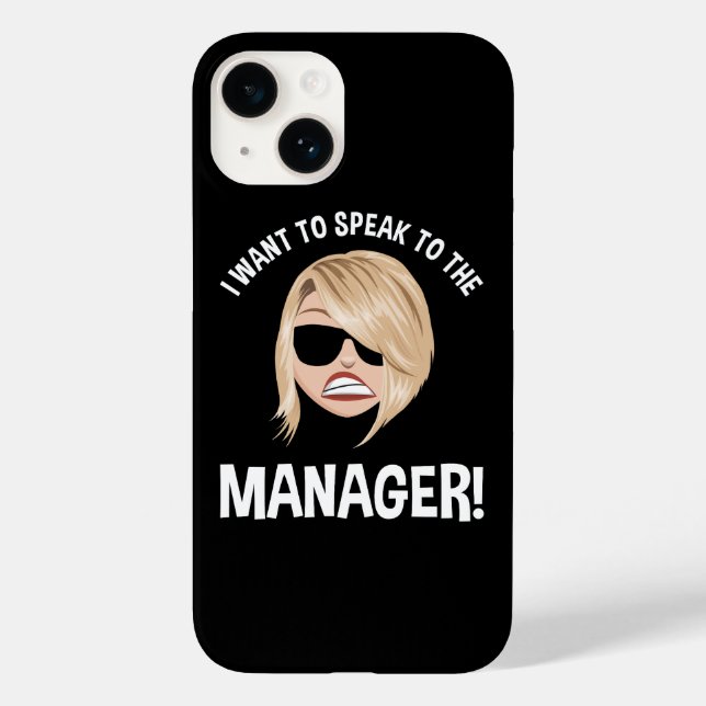 I Want To Speak To The Manager! Karen Meme Case-Mate iPhone Case (Back)