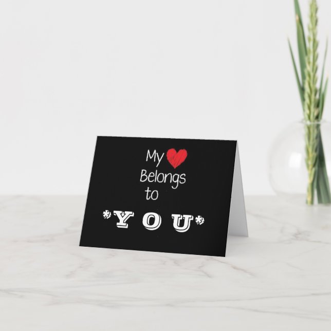 **I WANT TO SPEND CHRISTMAS WITH YOU** CARD (Front)