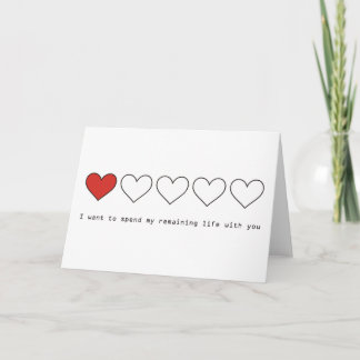 I want to spend my remaining life with you holiday card