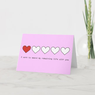 I want to spend my remaining life with you holiday card