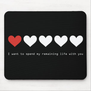 I want to spend my remaining life with you mouse mat