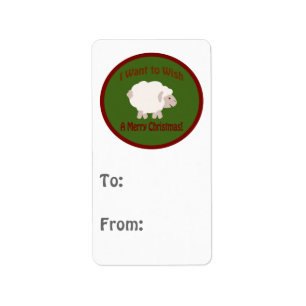 I want to wish ewe a merry Christmas tag