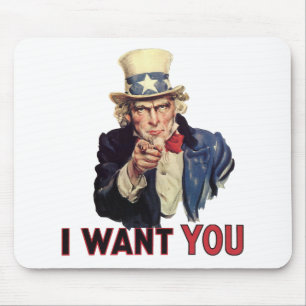 I want you, America US/USA, SAD Mouse Mat