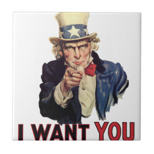 I want you, America US/USA, SAD Tile