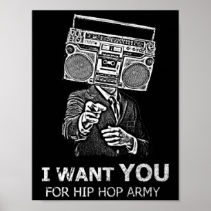 I want you for hip-hop army poster