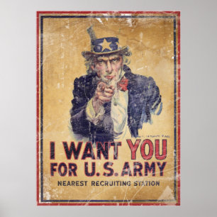 I Want You for the U.S. Army Poster