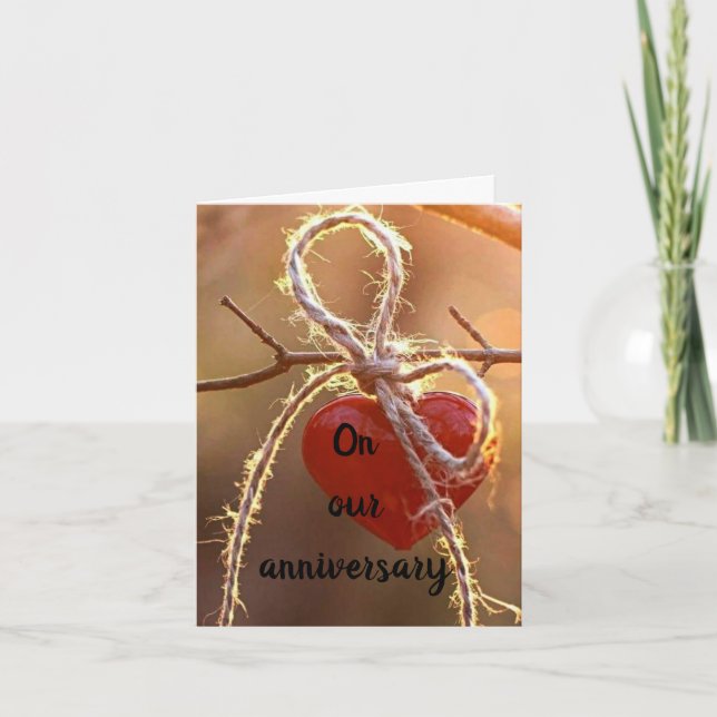 I WANT **YOU IN MY ARMS** ON OUR **ANNIVERSARY** CARD (Front)