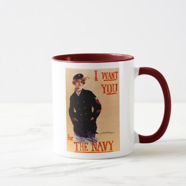 I Want You Navy Mug (Right)