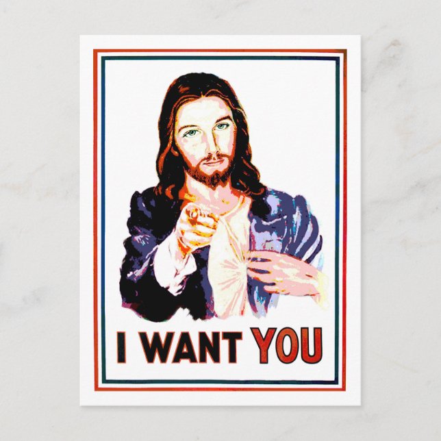 I WANT YOU POSTCARD (Front)