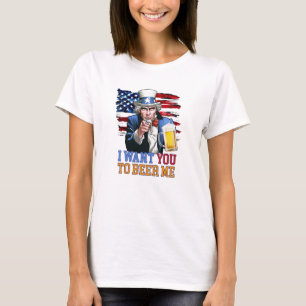 I Want You To Get Me A Beer, USA Summer Shirt