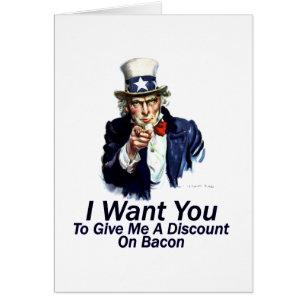 I Want You:  To Give Me A Discount