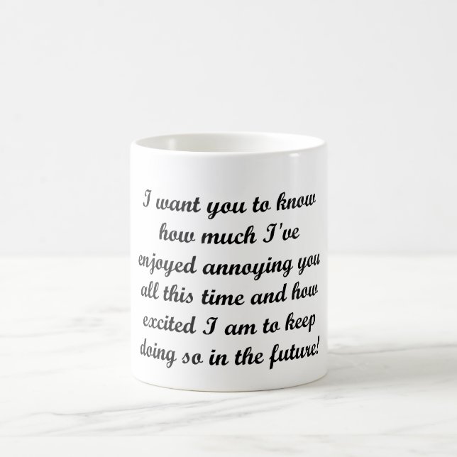 I want you to know coffee mug (Center)