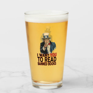 I WANT YOU TO READ BANNED BOOKS GLASS