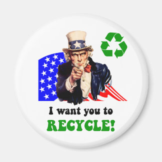 I want you to recycle! magnet