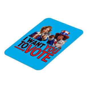 I WANT YOU TO VOTE (Cat Ladies) Magnet