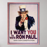 I Wan't You to Vote RON PAUL Save our Constitution