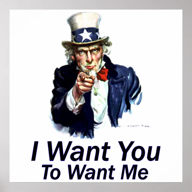 【生写真あります！】Want you! Want you!(TYPE-A) I Want You: To Want Me Poster | Zazzle