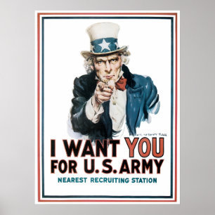 I Want You ~ Uncle Sam Poster