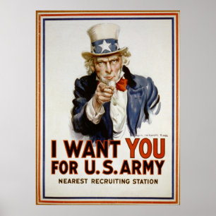 I Want You - Uncle Sam Poster