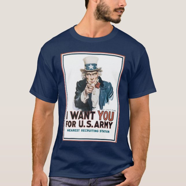 I Want You Uncle Sam T-Shirt (Front)