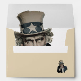 I Want You   Uncle Sam Vintage Beautiful  Envelope
