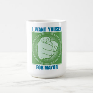 I WANT YOUSEF FOR MAYOR COFFEE MUG