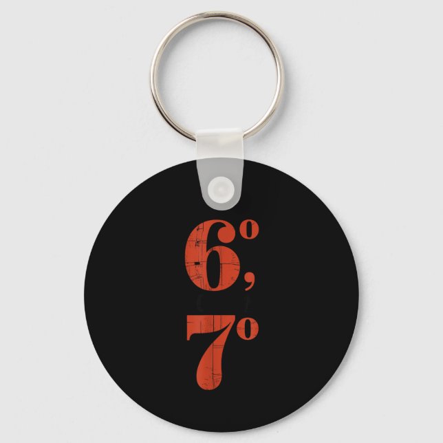 I Was 60 Now I'm 70 Birthday Grandma 67 Funny Matc Key Ring (Front)