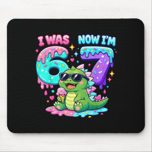 I was 6 i'm 7 birthday 67 meme kaiju ice cream dri mouse mat