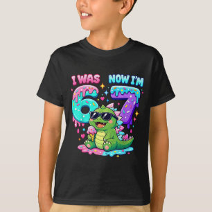 I was 6 i'm 7 birthday 67 meme kaiju ice cream dri T-Shirt