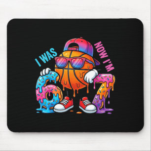 I was 6 Im 7 Birthday Basketball Boys Kids 67 Meme Mouse Mat