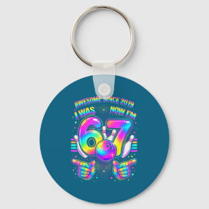 I was 6 i'm 7 bowling birthday party 7th birthday  key ring