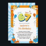 I Was 6 Now I’m 7 Colorful Kids Birthday Party  Invitation<br><div class="desc">Celebrate your child’s special day with this fun, colorful 7th birthday party invitation! Featuring playful illustrations, bright colors, and a cheerful “I Was 6 Now I’m 7” theme, this design is perfect for kids’ birthday celebrations. Fully customizable, you can easily personalize the name, date, time, and location to match your...</div>