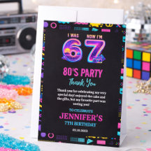 I Was 6 Now I’m 7 Retro Neon 7th Birthday for Kids