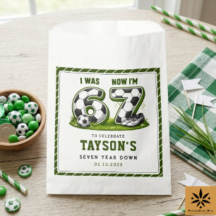 I Was 6, Now I’m 7 Soccer Birthday – All-Star Part Favour Bags