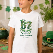I Was 6 Now I’m 7 St. Patrick’s Day Boy Birthday