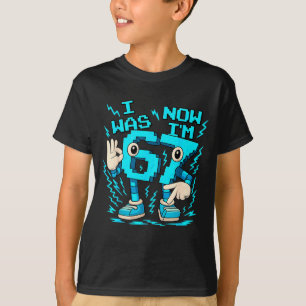 I Was 6 Now I'm 7 67 Seven Year Old Birthday Girls T-Shirt