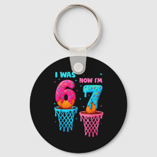 I Was 6 Now I'm 7 Funny 67 Meme Ice Cream Drip Bas Key Ring
