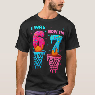I Was 6 Now I'm 7 Funny 67 Meme Ice Cream Drip Bas T-Shirt