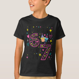 I was 6 now i'm 7 retro kids 7th birthday T-Shirt