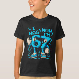 I Was 6 Now I'm 7 Six Seven Brainrot 7 Years Old B T-Shirt