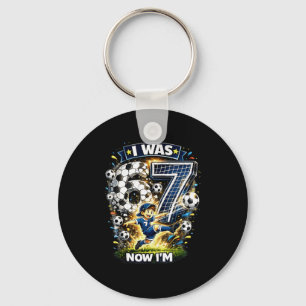 I Was 6 Now Im 7 Six Seven Soccer 67 Funny Birthda Key Ring