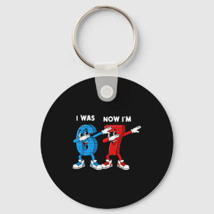 I Was 6 Now I'm 7 Year Old Birthday 67 Dabbing For Key Ring