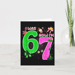 I Was 6 Now I'm 7 Year Old Birthday Witch Nk & Card