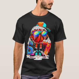 I Was 6 Now I'M 7 Years Old Basketball 6 7 Meme T-Shirt
