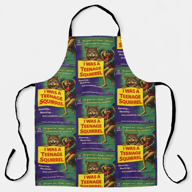 I was a teenage squirrel apron (Front)