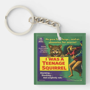 I was a teenage squirrel key ring
