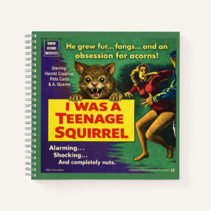 I was a teenage squirrel notebook
