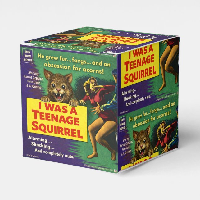 I Was a Teenage Squirrel Parody Favour Box (Front Side)