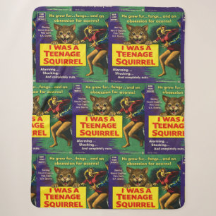 I was a teenage squirrel sherpa blanket